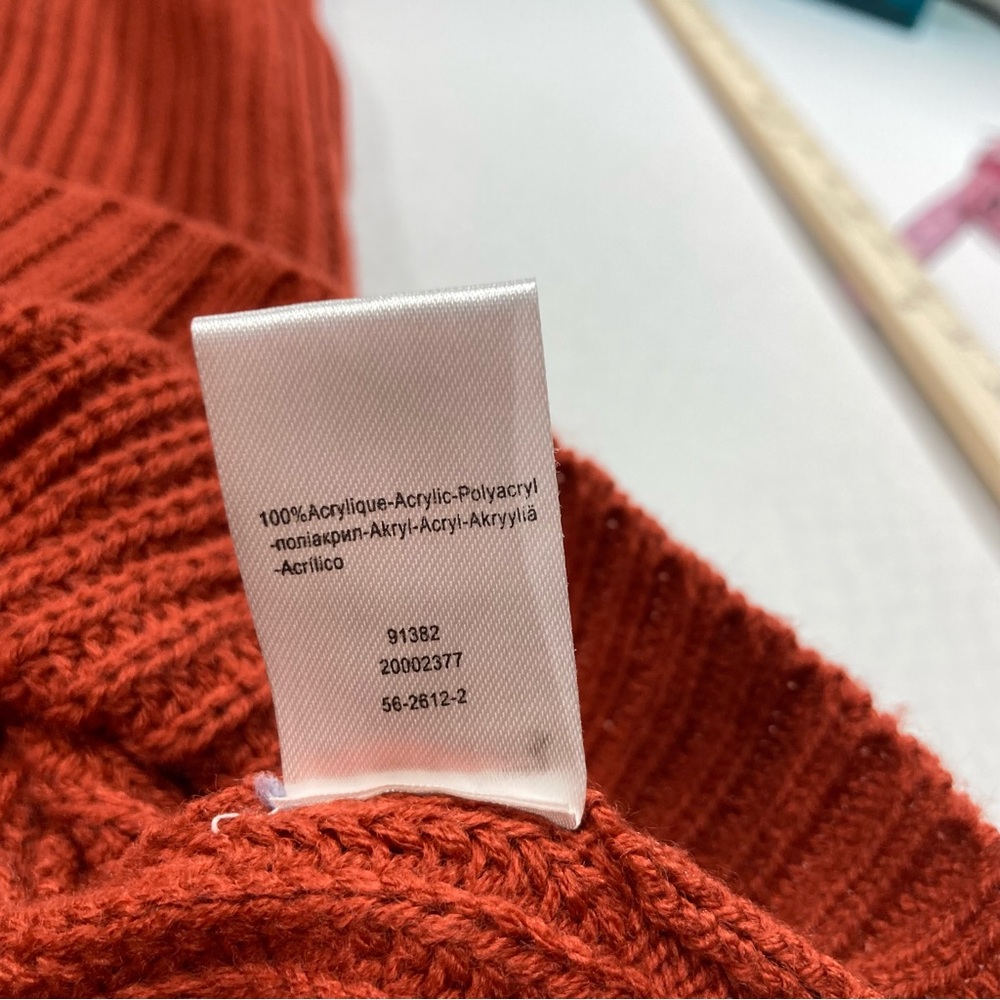 ✨ Woman Within Tunic Sweater Size L Burnt Orange Cozy Fall Staple ✨ - Picture 13 of 13